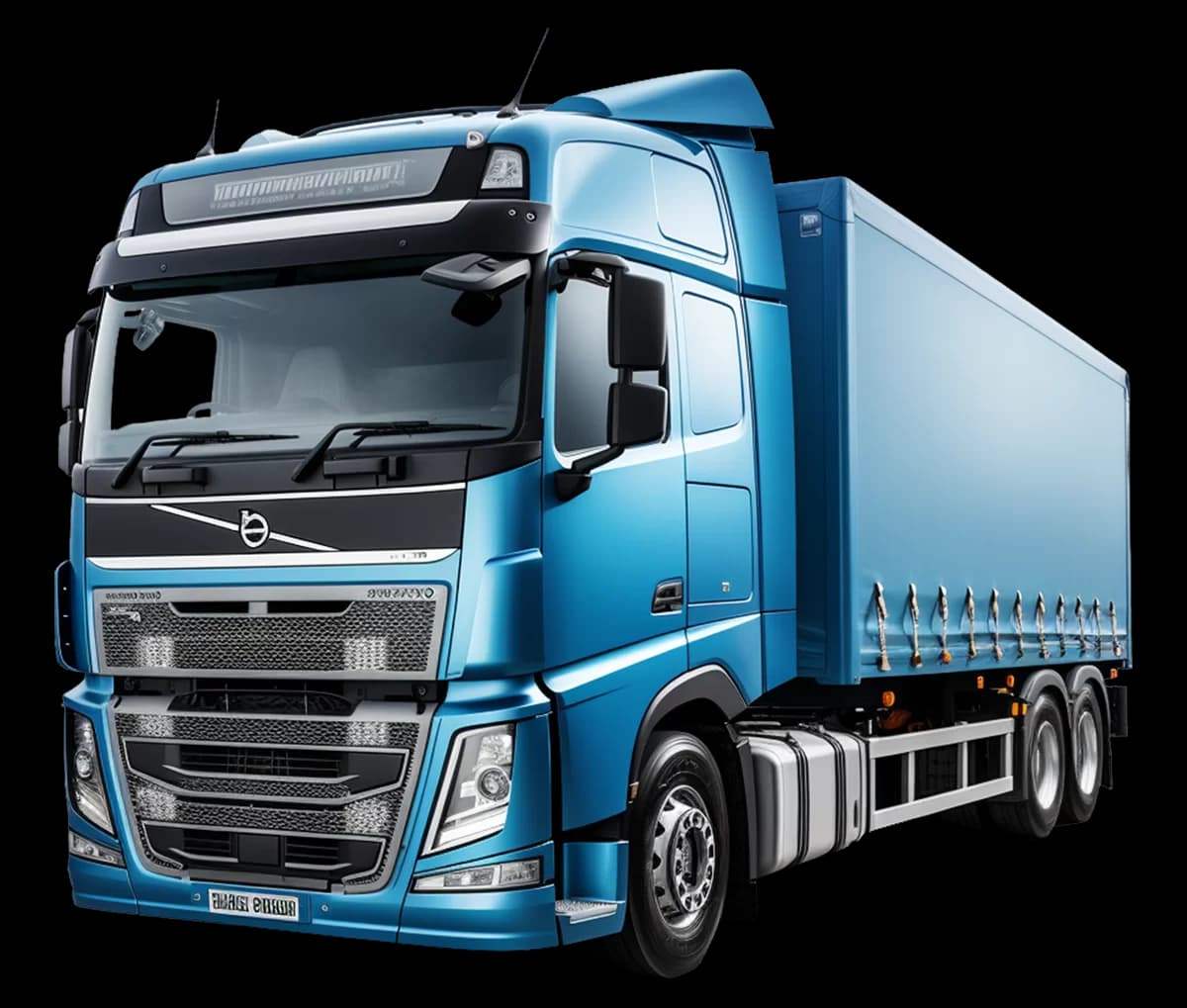 Modern delivery truck representing TrackingMania's logistics network